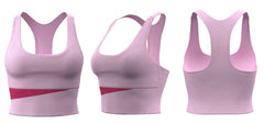 Peach Colorblock Bra