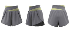 Peach Colorblocking Quick Dry Shorts