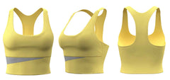 Peach Colorblock Bra