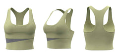 Peach Colorblock Bra