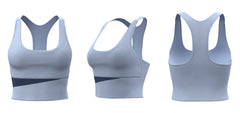 Peach Colorblock Bra