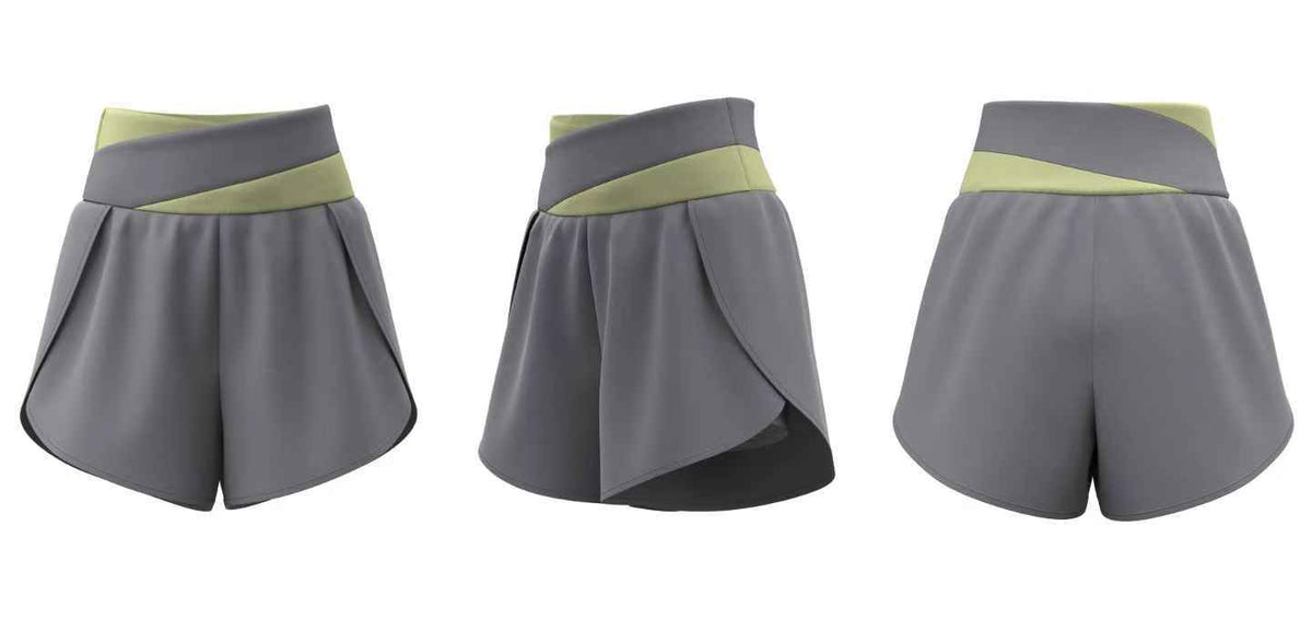 Peach Colorblocking Quick Dry Shorts