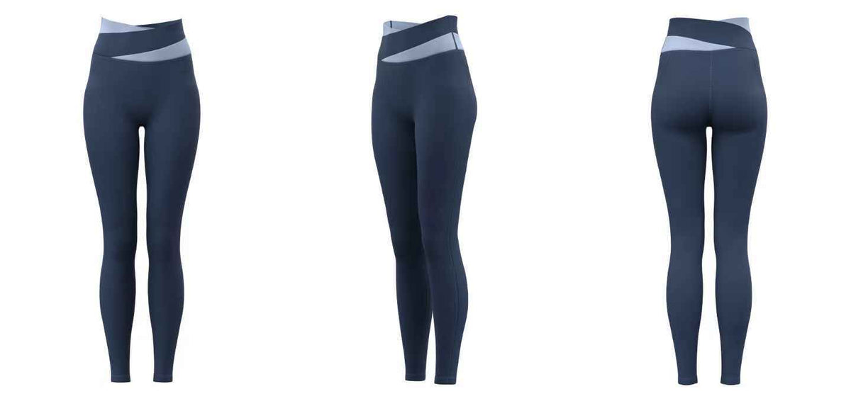 Peach Colorblock Pants